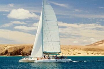 excursión catamaran papagayo