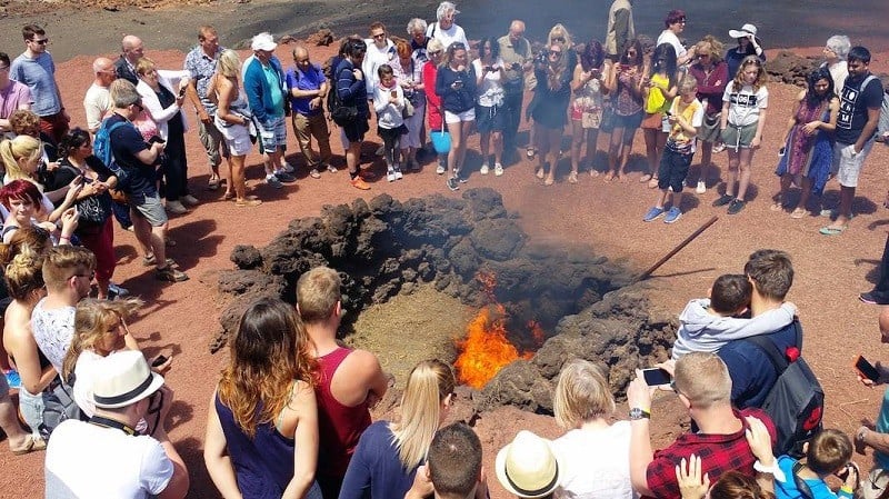 Group of visitors enjoying in the National Park