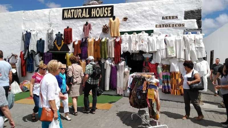Clothing stand in the market