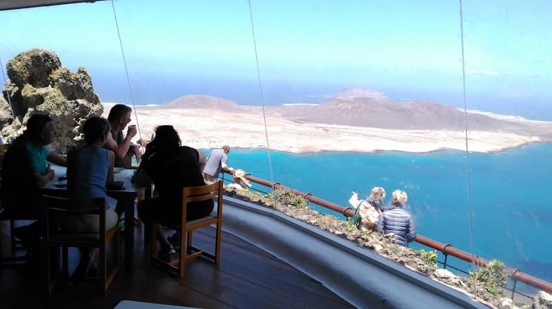 Vistas de La Graciosa desde el mirador del Rio