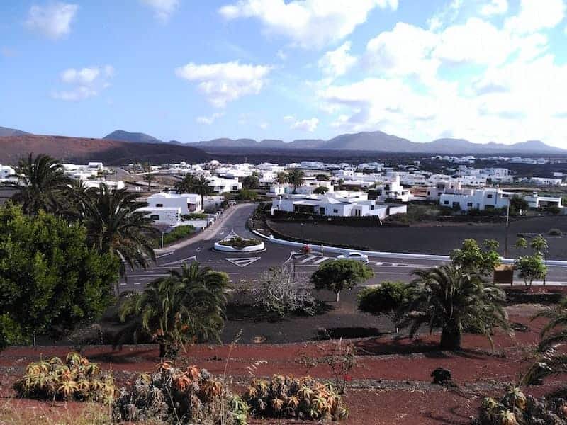 Weiße Häuser von Lanzarote