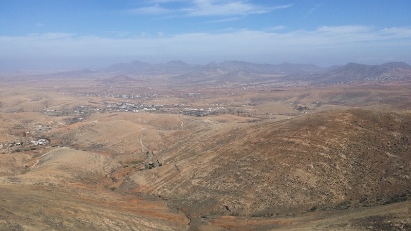 Paisaje árido de Fuerteventura 