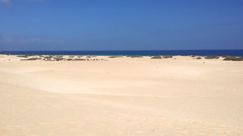 Beach of Corralejo in Fuerteventura