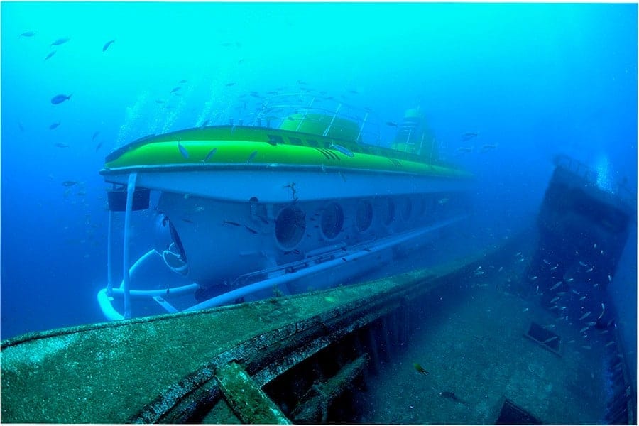 salida en submarino Puerto Calero