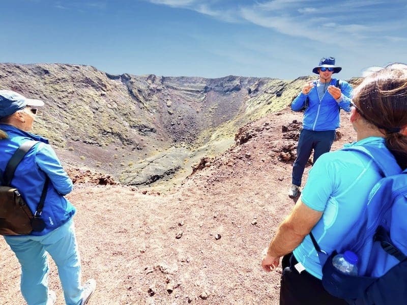 hiking volcano tour