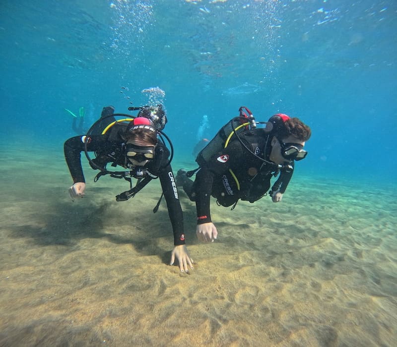 lanzarote baptism scuba diving costa teguise