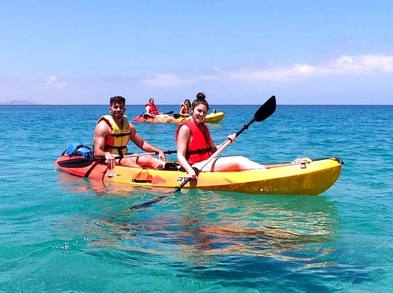 Lanzarote kayak tour from Playa Blanca