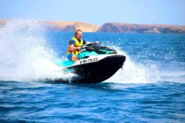 Playa Blanca Jet ski tour to Papagayo beach
